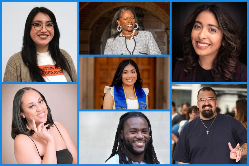 A collage of portraits of Zuleika Bravo, Sonya Brooks, Gustavo Cardenas, Miriam Torres Sanchez, I.O., Vivian Hernandez, and Schinal Harrington